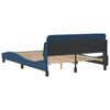 vidaXL Bedframe met hoofdeinde "Dover" 120x200 cm stof blauw