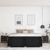 vidaXL Bedframe met matras Zwart 200 x 200 cm Stof