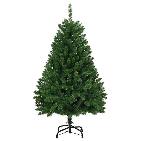 vidaXL Kunstkerstboom met scharnieren met standaard 120 cm groen