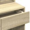 vidaXL Kaptafel met LED 80x41x144,5 cm sonoma eikenkleurig