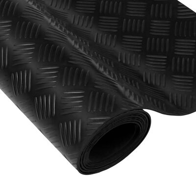 vidaXL Vloermat anti-slip 3 mm 1,5x2 m rubber ruit