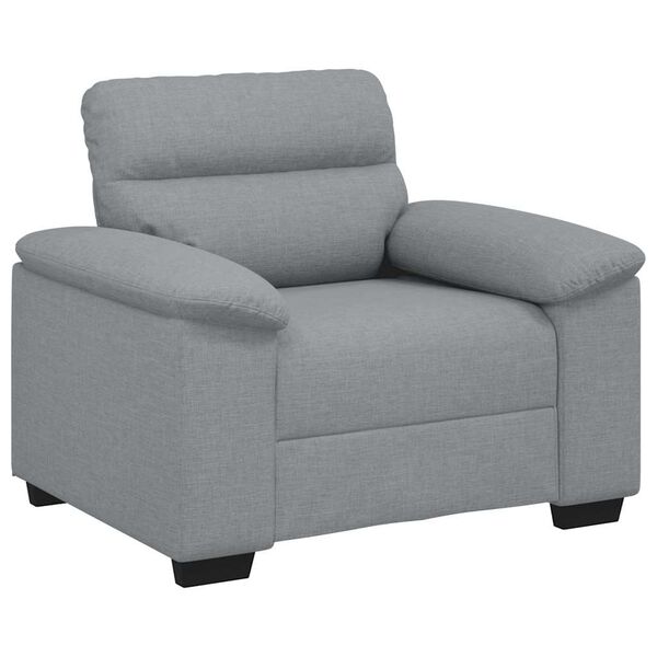vidaXL Fauteuil 100x81x84 cm stof lichtgrijs