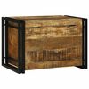vidaXL Opbergbox Bruin en zwart 60 x 40 x 41 cm Massief Mango Hout