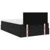 vidaXL Ottoman bed met matras 120x200cm fluweel zwart