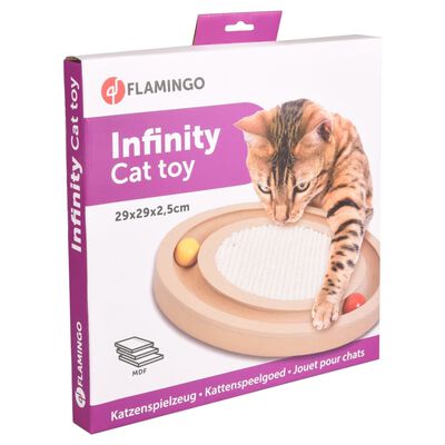 FLAMINGO Kattenkrabspeeltje Infinity 29x29x2,5 cm naturel