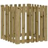 vidaXL Plantenbak met hekontwerp 70x70x70 cm ge&iuml;mpregneerd grenenhout