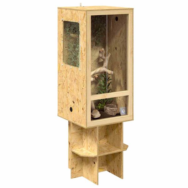 vidaXL Terrarium Bruin 50 x 50 x 130 cm OSB