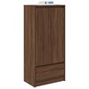 vidaXL Kast met lade 55,5x34x119,5 cm spaanplaat bruin eikenkleurig