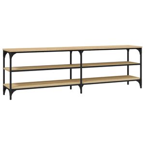 vidaXL Tv-meubel 160x30x50 cm bewerkt hout sonoma eikenkleurig