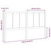 vidaXL Hoofdbord 125,5x4x100 cm massief grenenhout