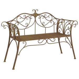 vidaXL Tuinbank 2-Aantal zitplaatsen 130 x 47 x 90 cm Staal