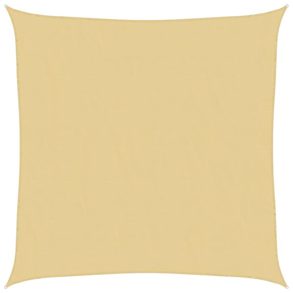 vidaXL Zonnezeil 6x6 m 100% polyester oxford zandkleurig