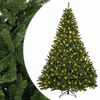 vidaXL Kunstmatige Inklapbare Kerstboom 270 cm 600 LED's Warmwit