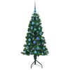 vidaXL Hoek Kunstkerstboom met 150 LED Groen 150 cm PVC en Metaal