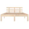 vidaXL Bedframe zonder matras massief hout 200x200 cm