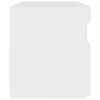 vidaXL Nachtkastje met LED-verlichting 60x35x40 cm bewerkt hout wit