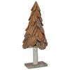 vidaXL Kerstboom Bruin 91 cm Massief teakhout