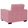 vidaXL 3-delige Loungeset met kussens fluweel roze