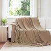 vidaXL Kleden 6 pcs Kameel 220 x 240 cm Fleece