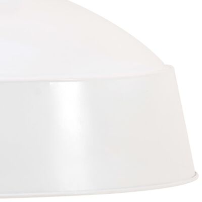 vidaXL Hanglamp industrieel E27 58 cm wit