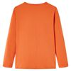 Kindershirt met lange mouwen 104 oranjebruin