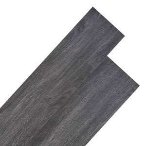 vidaXL Vloerplanken Zwart en Wit 5,26 m&sup2; 18 st PVC
