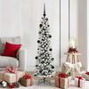 vidaXL Kunstkerstboom met 150 LED Wit 150 cm PVC en Metaal en Plastic