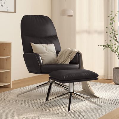 Melbourne Talloos Kaap vidaXL Relaxstoel met voetensteun kunstleer glanzend zwart kopen? |  vidaXL.nl