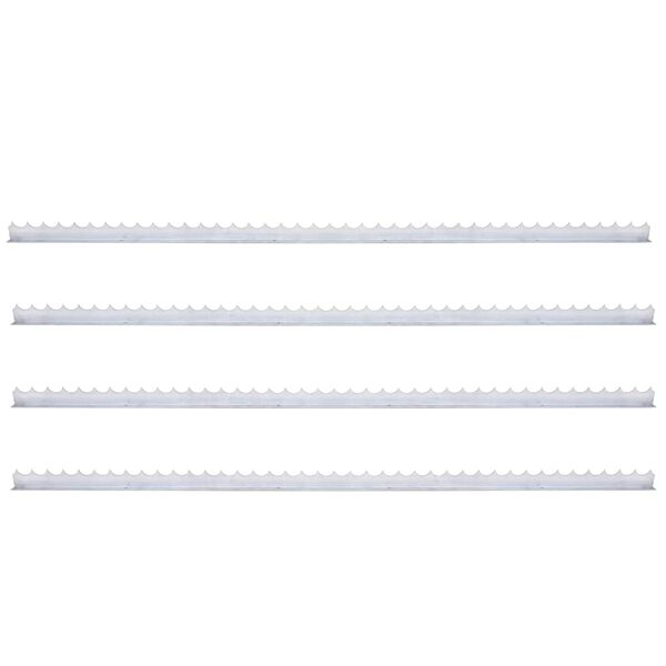 vidaXL Muurspikes 4 st 1 m gegalvaniseerd staal