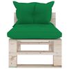 vidaXL 5-delige Loungeset met kussens pallet grenenhout