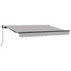 vidaXL Uitschuifbare luifel Lichtgrijs 250 x 200 cm Stof