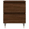 vidaXL Nachtkastjes 2 st 40x35x50 cm bewerkt hout bruin eikenkleur