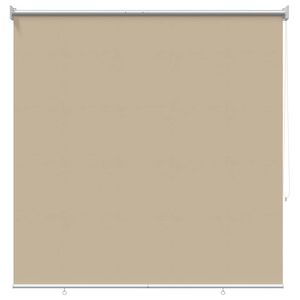 vidaXL Rolgordijn UV-bescherming Beige 140 x 140 cm Polyester