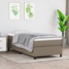 vidaXL Boxspring met matras stof taupe 90x200 cm