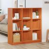 vidaXL Boekenkast Wasbruin 104 x 33 x 110 cm Massief grenenhout