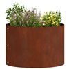 vidaXL Plantenring 5 pcs Bruin 30 x 30 x 20 cm Cortenstaal