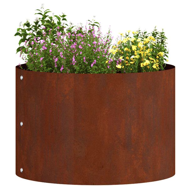 vidaXL Plantenring 5 pcs Bruin 30 x 30 x 20 cm Cortenstaal