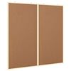 vidaXL Bulletinbord 100 x 100 x 1,4 cm Massief grenenhout Bruin