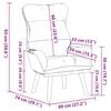 vidaXL Fauteuil Cr&egrave;me 69 x 74 x 93 cm Fluweel