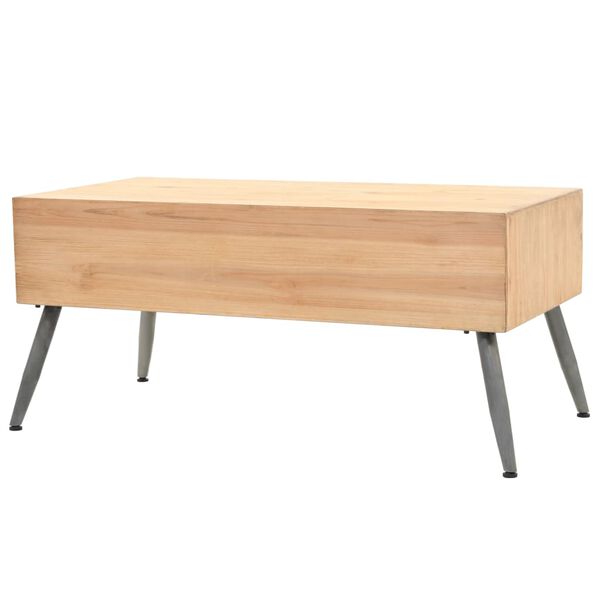 vidaXL Salontafel 115x55x50 cm massief vurenhout