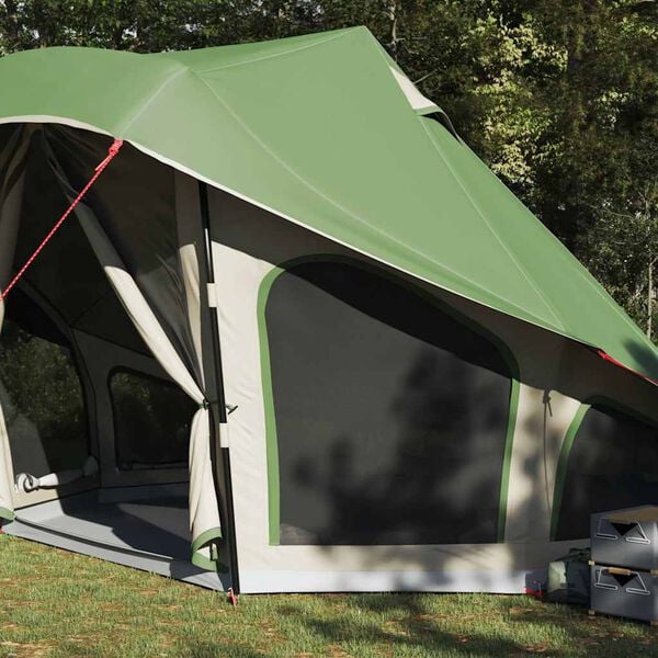 vidaXL Familie Tipi Tent met dak Groen 508 x 470 x 300 cm