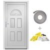 vidaXL Voordeur 98x208 cm PVC wit