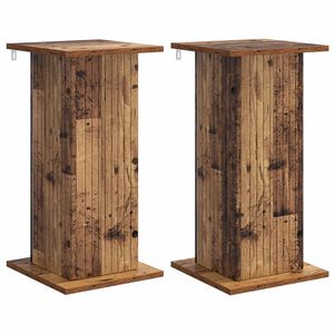 vidaXL Plantenstandaard 2 st Oud hout 30,5 x 30 x 60,5 cm Bewerkt hout