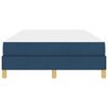 vidaXL Boxspringbed met matras Blauw 120 x 190 cm Stof
