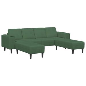 vidaXL Bank Donkergroen 250 x 188 x 76 cm Katoen Stof