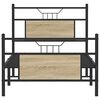 vidaXL Bedframe zonder matras hout sonoma eikenkleurig 75x190 cm