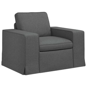 vidaXL Bank Donkergrijs 103 x 80 x 82 cm Stof