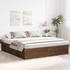 vidaXL Bedframe bruin eikenkleur 180x200 cm Super King Size