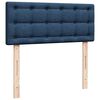 vidaXL Boxspring met matras stof blauw 120x190 cm
