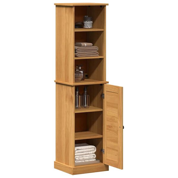 vidaXL Badkamermeubelset met plank VIGO 2 pcs Bruin en Honingbruin